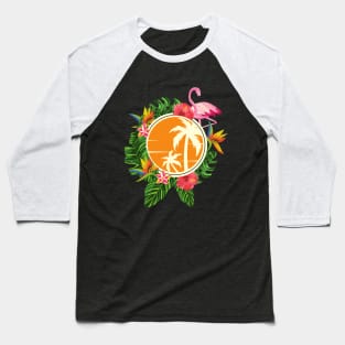 Tropical Paradise Baseball T-Shirt